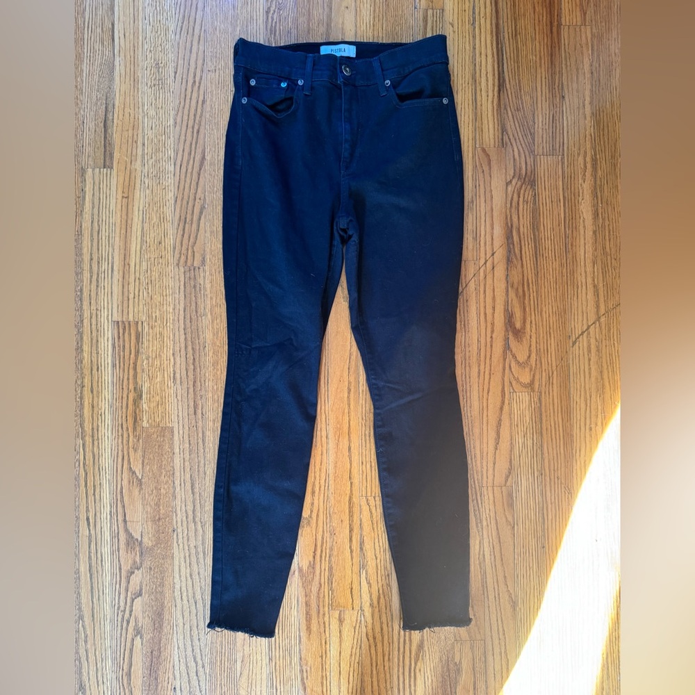 Pistola High Rise Black Denim Jeans